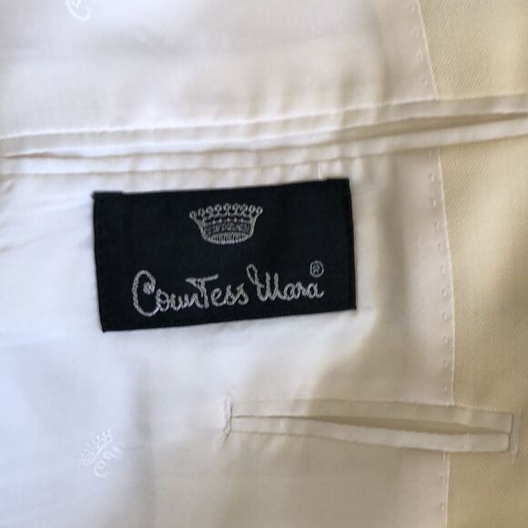 Countess Mara Wool Blazer Size 42 L GUC Cream - Picture 3 of 8